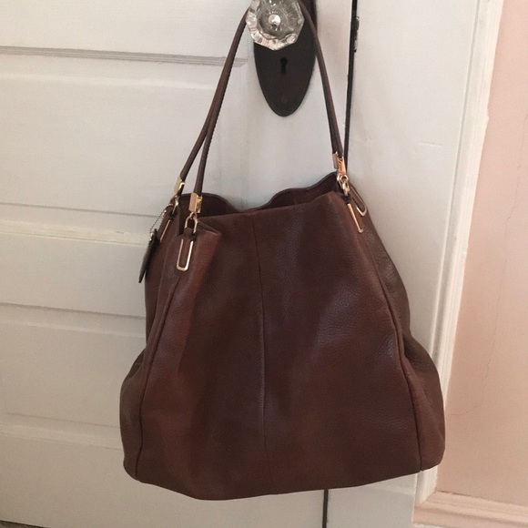 Coach - Brown leather tote - Picture 1 of 5